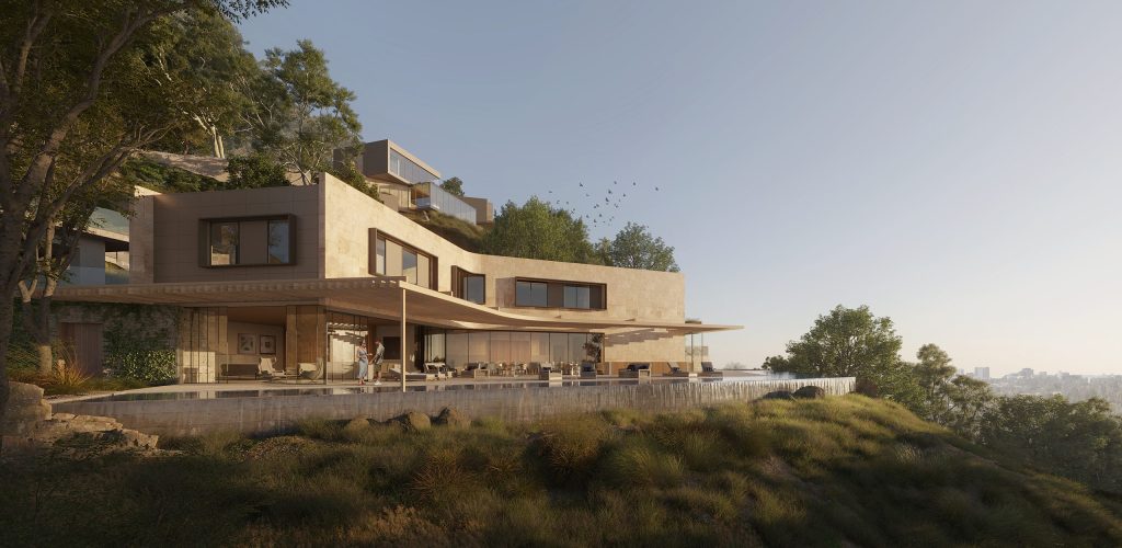 California Hills Retreat overlooking Los Angeles.